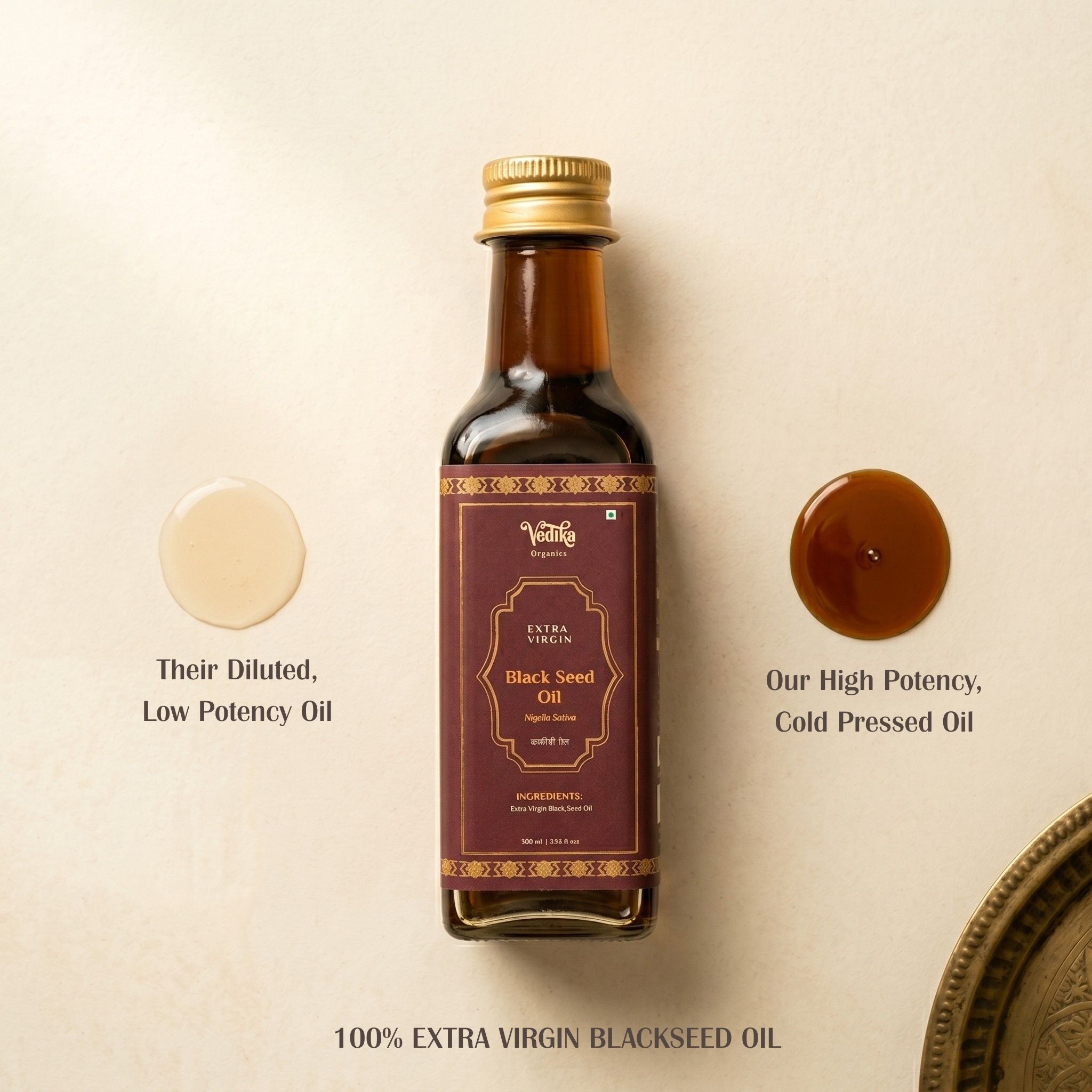 Vedika Organics Cold Pressed Black Seed Oil (Kalonji Oil)