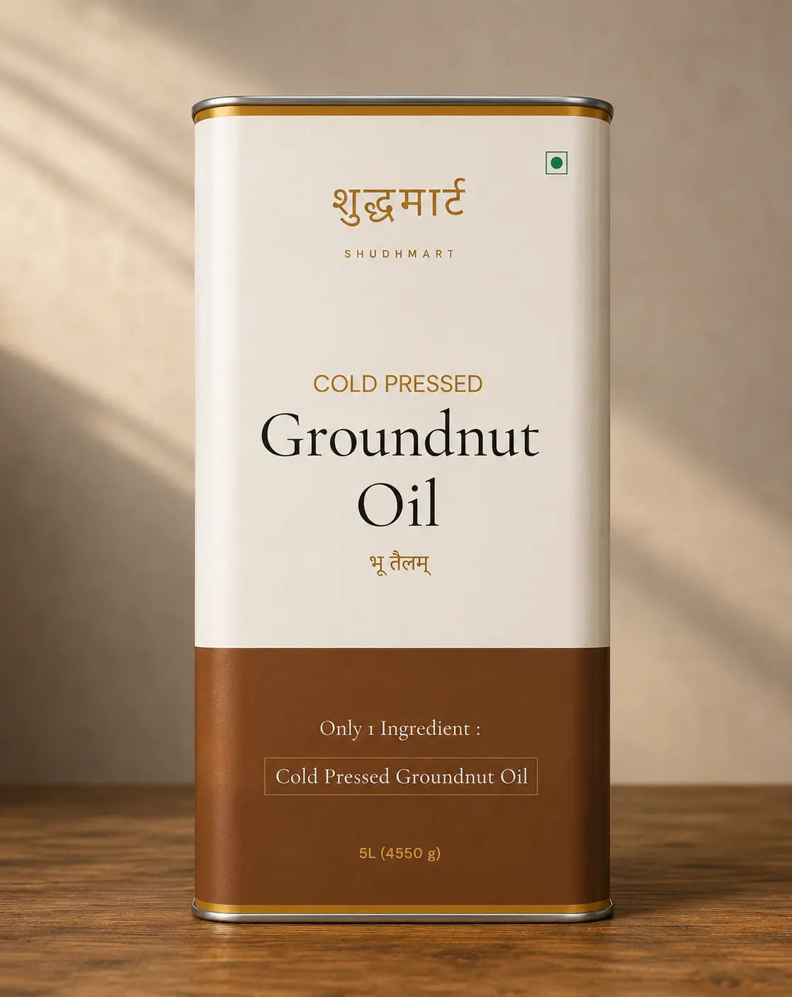 Shudhmart Cold Pressed Groundnut Oil (5 litre)
