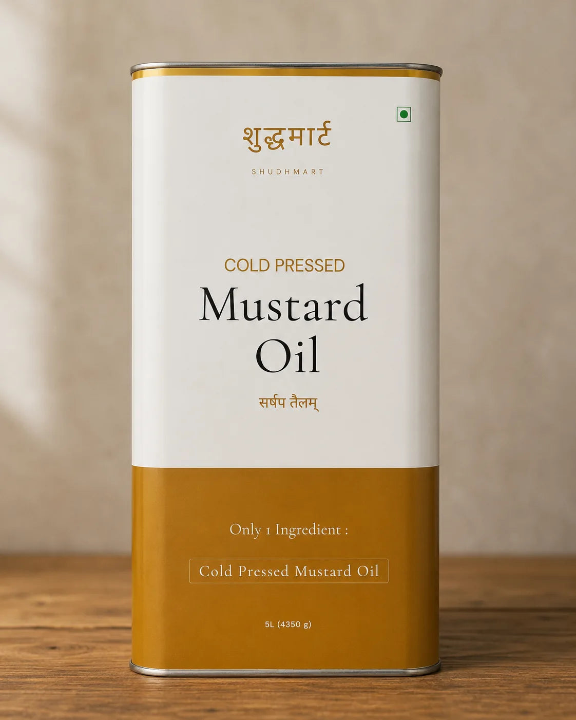 Shudhmart Cold Pressed Mustard Oil (5 litre)